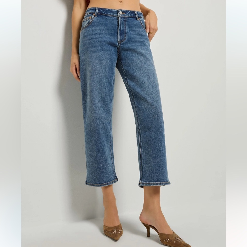 78 & Sunny Braylon Straight Leg Cropped Jeans – Pacific Wash – Size 10 – NWT - Picture 2 of 7